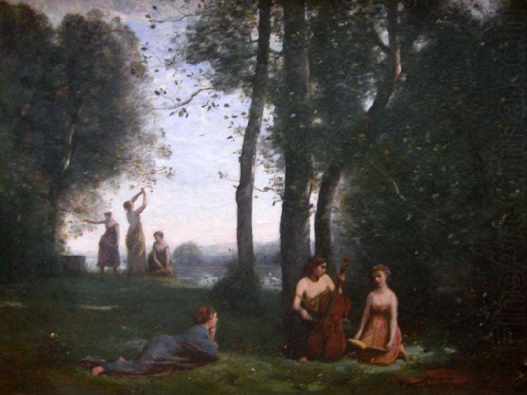 Jean-Baptiste Camille Corot Le concert champetre china oil painting image